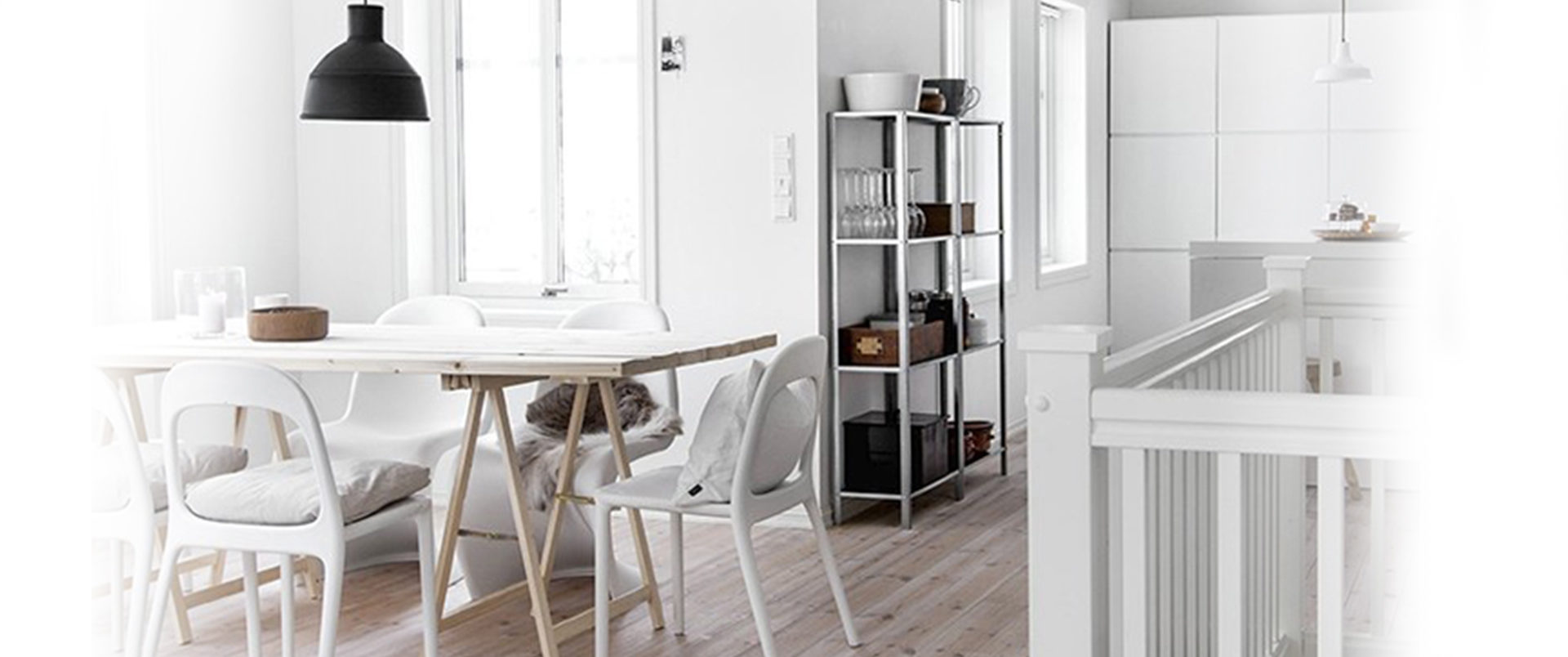La luce che abbaglia nello stile nordico