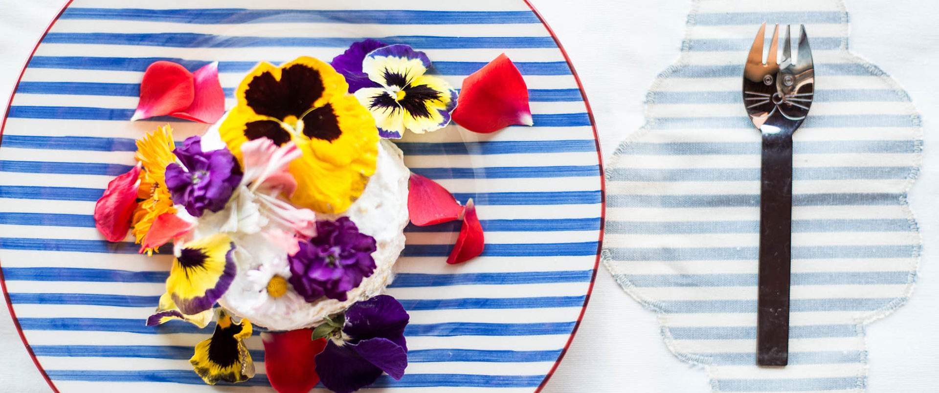 Una Chiffon Cake fiorita