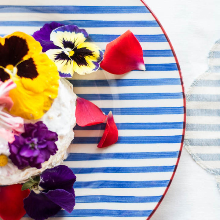 Una Chiffon Cake fiorita